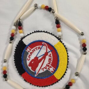 Chahta Tvshka Choctaw Warrior Medicine Wheel Medallion