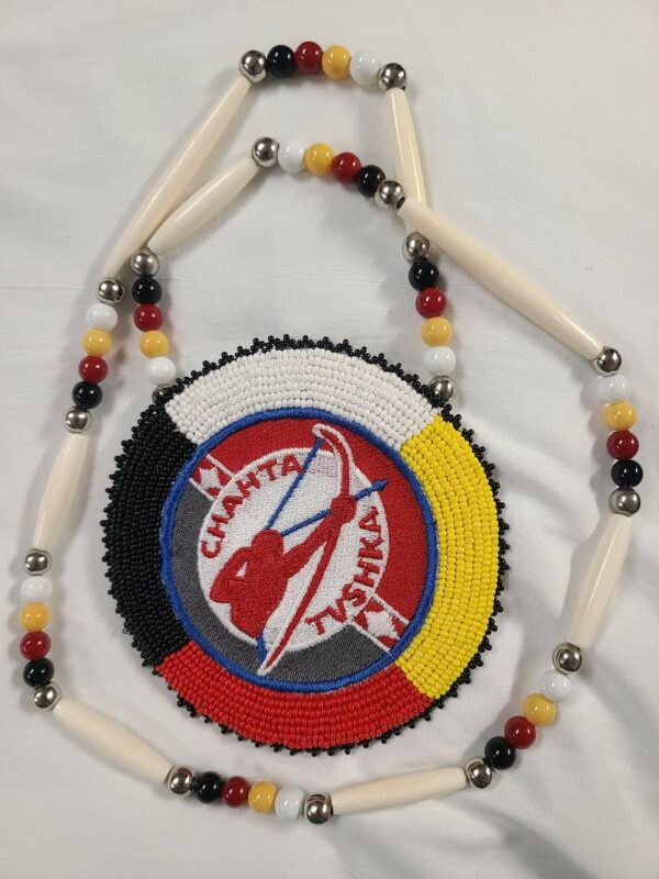 Chahta Tvshka Choctaw Warrior Medicine Wheel Medallion
