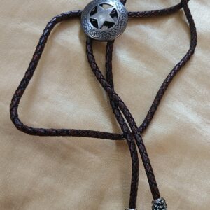 Silver Star Bolo Tie