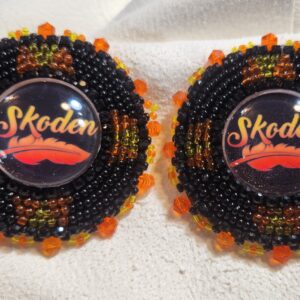 Skoden Cabochon Beaded Earrings