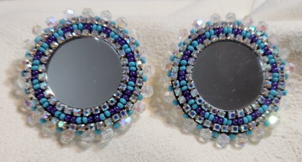 Mirrored Beaded Earrings