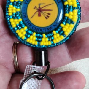 Choctaw Beaded Badge Reel