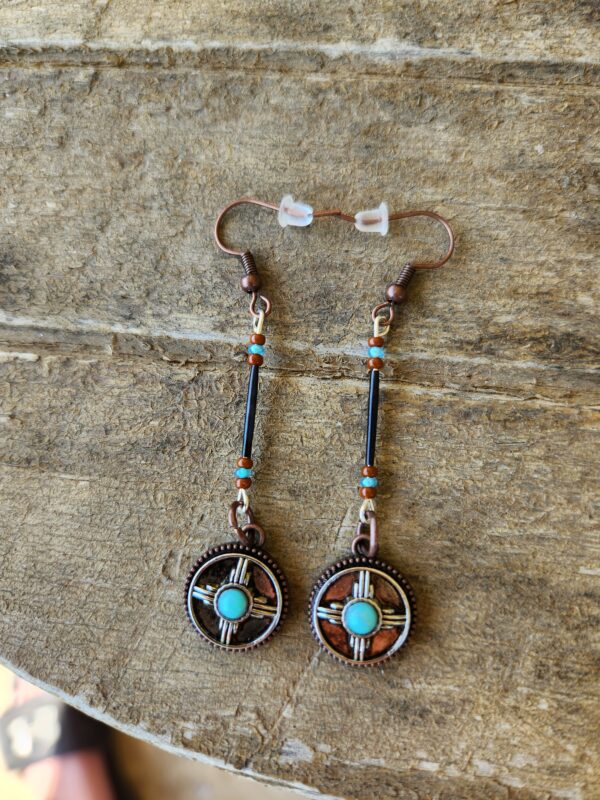 Porcupine Quill earrings with Charm