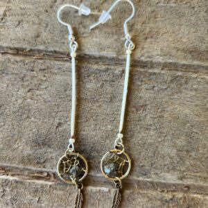 Porcupine Quill earrings with Dream Catcher3