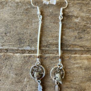 Porcupine Quill earrings with Dream Catcher4