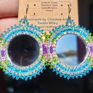 Mirrored Beaded Earrings